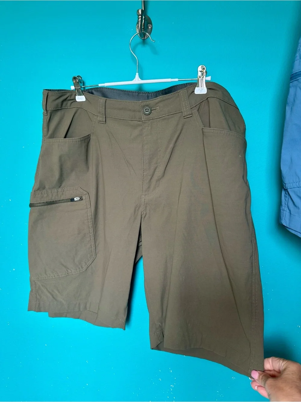 Eddie Bauer shorts set of 5 size 36 Blue, Brown, Khaki, Tan, Gray - Picture 5 of 8